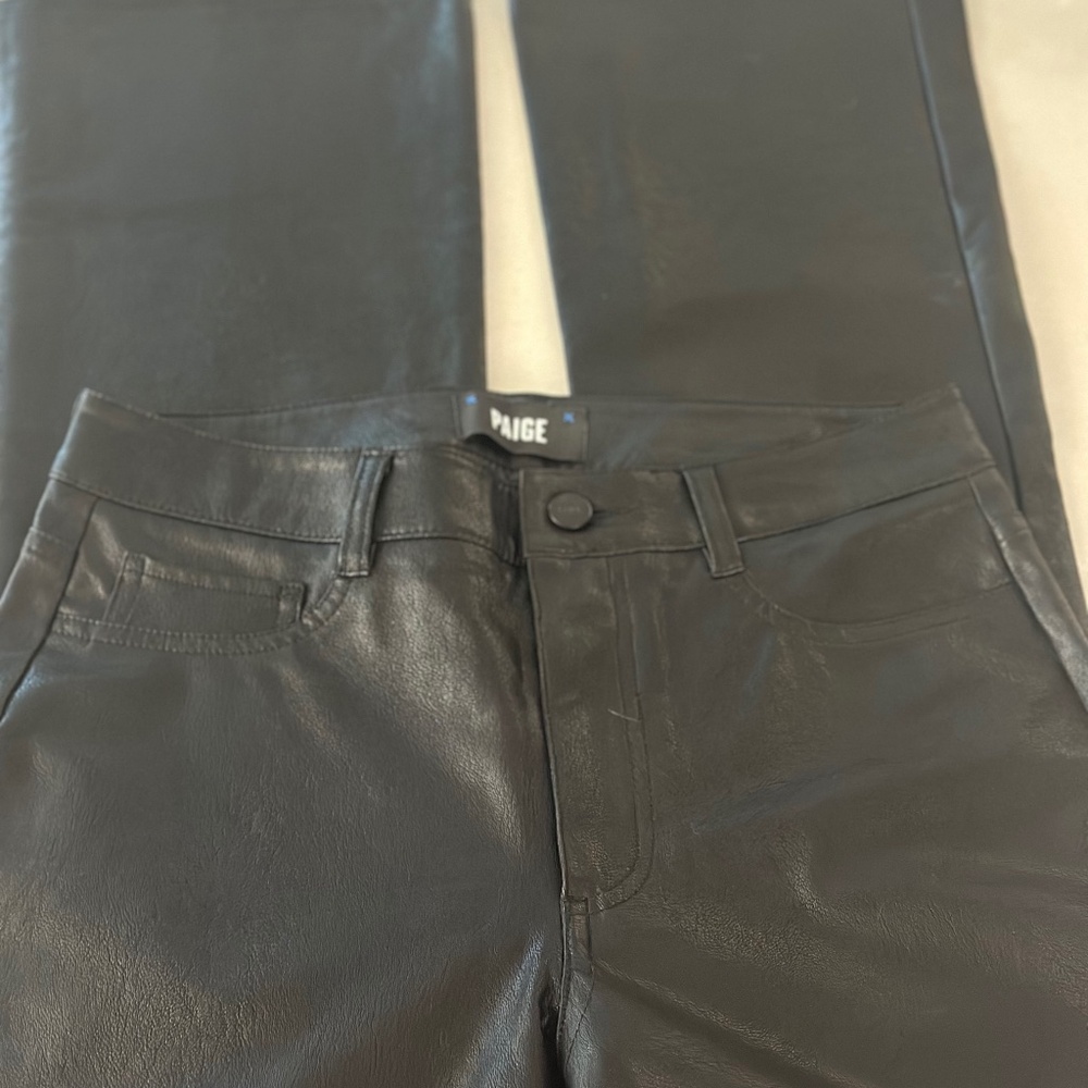 Black leather pants